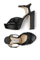 Heloise 120 Nappa Leather Platform Sandals